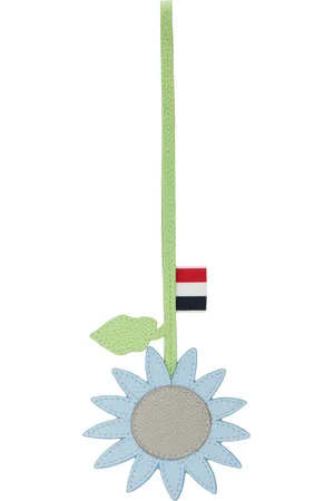 Thom Browne Green & Blue Flower Luggage Tag