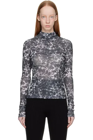 LVIR Gray Ruched Turtleneck