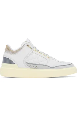 Balmain White B-Court Sneakers