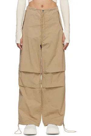 DION LEE Beige Toggle Trousers
