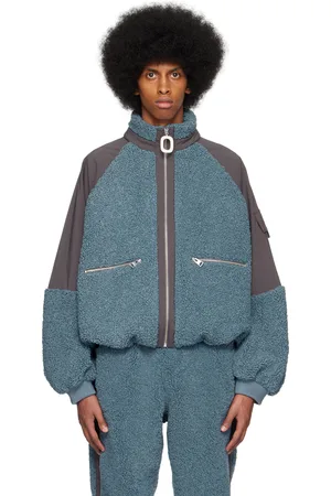 J.W.Anderson Blue & Gray Colorblock Jacket