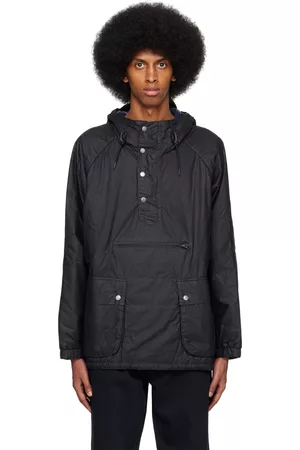 Barbour Men Outdoor Jackets - Navy Nagoya Wax Jacket