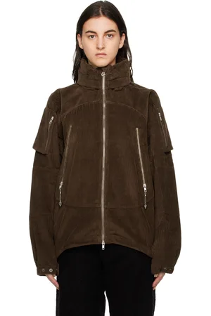 Gentle Fullness Brown Hooded Jacket