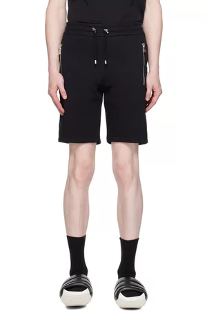 Balmain Black Embossed Shorts