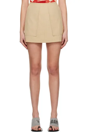 pushBUTTON A-Line Miniskirt