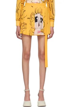 pushBUTTON SSENSE Exclusive Yellow Crying Girl Miniskirt