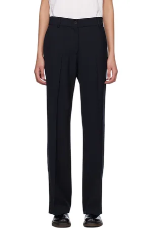 STUDIO NICHOLSON Navy Rie Trousers