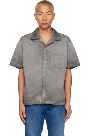 Les Tien Gray Camp Collar Shirt
