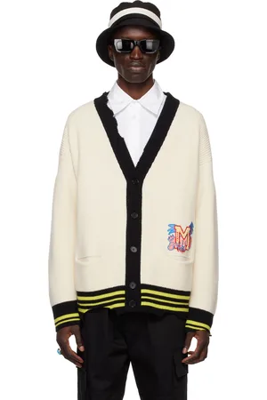 Marni Off-White Distressed Patch Cardigan