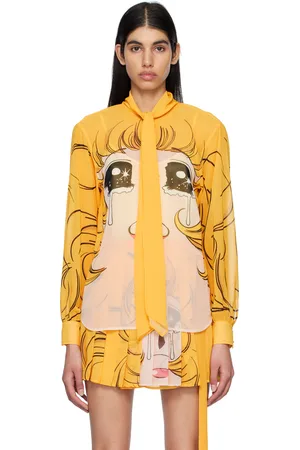 pushBUTTON Yellow Crying Girl Blouse