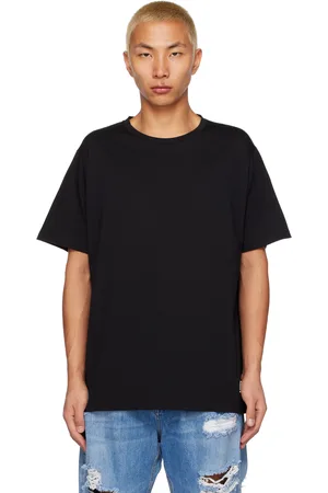 Balmain Men T-shirts - Black Printed T-Shirt