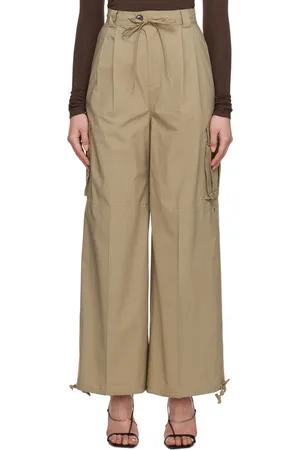 lesugiatelier Taupe String Cargo Trousers
