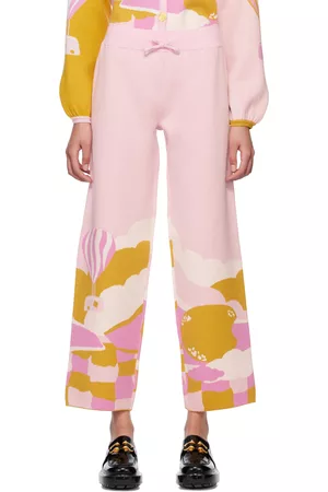Helmstedt Women Pants - Yellow & Pink Ami Trousers