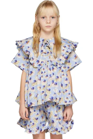 Kika Vargas SSENSE Exclusive Kids Blue Lauri Top