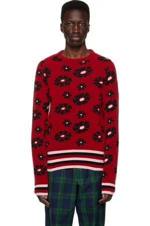 Molly Goddard Red Jacquard Sweater