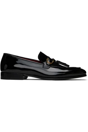 Salvatore Ferragamo Black Giuseppe Leather Loafers