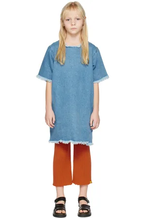M’A Kids Kids Blue Oversized Denim T-Shirt