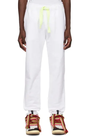 Lanvin White Curb Lace Lounge Pants