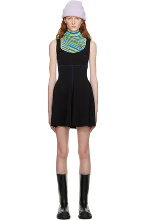 Marni Black Flared Minidress