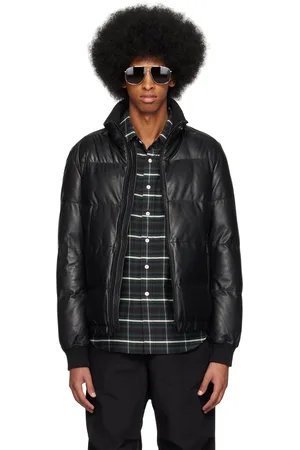 Belstaff Men Leather Jackets - Black Axis Leather Jacket