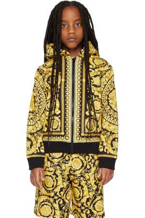 VERSACE Sweatshirts - Kids Black & Gold Barocco Sweatshirt