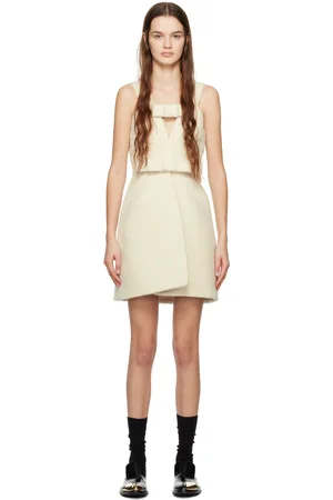 Jil Sander Off-White Bustier Minidress