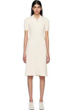 Joseph White Spread Collar Midi Dress