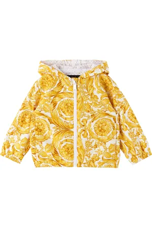 Versace Baby White & Gold Barocco Jacket