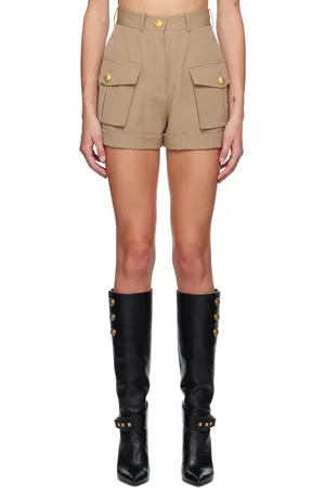 Balmain Beige Grain De Poudre Shorts