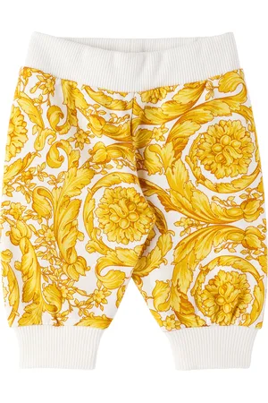 Versace Pants - Baby White & Gold Barocco Lounge Pants
