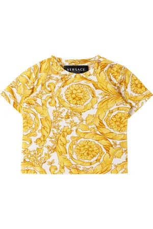 Versace T-shirts - Baby White & Gold Barocco T-Shirt
