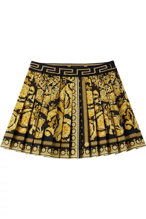 Versace Baby Skirts - Baby Black & Gold Barocco Skirt