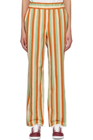 Caro Editions Orange Fleur Trousers