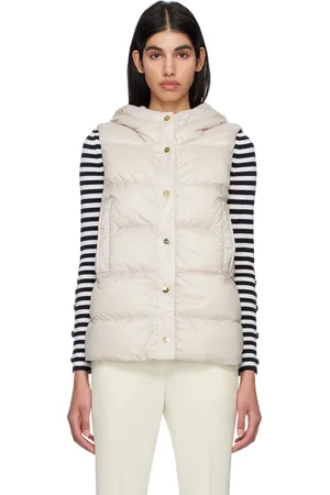 Max Mara Beige Jsoft Reversible Down Vest