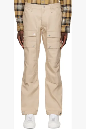 Burberry Beige Embroidered Cargo Pants