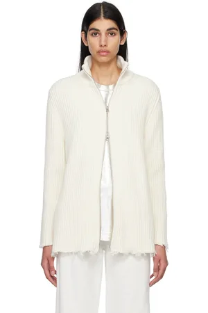 Maison Margiela Off-White Raw Edge Sweater