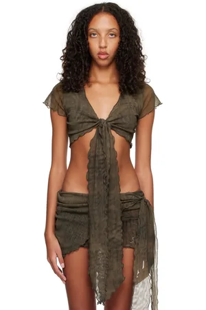 BLUMARINE Khaki Printed Shirt