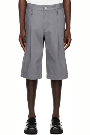 WOOYOUNGMI Gray Pleated Shorts