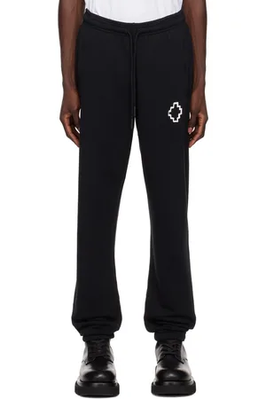 MARCELO BURLON Black Tempera Cross Lounge Pants