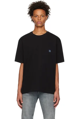 Solid Black Embroidered T-Shirt
