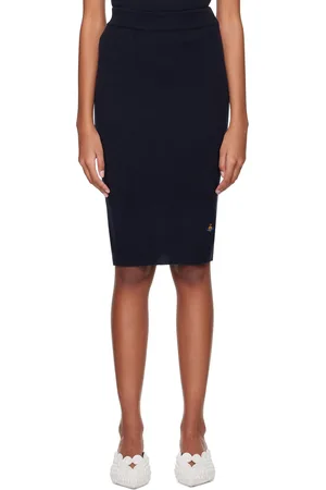 Vivienne Westwood Navy Bea Midi Skirt
