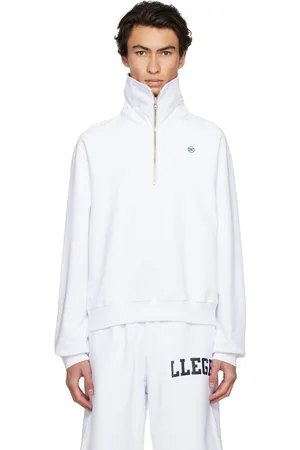 Recto SSENSE Exclusive White Embroidered Sweatshirt