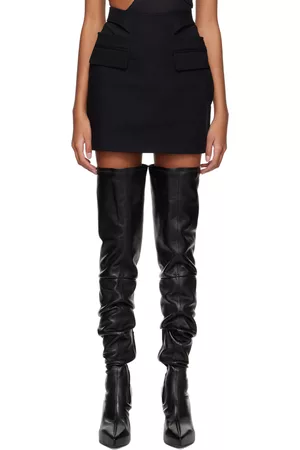 DION LEE Y Front Buckle Miniskirt