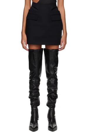 DION LEE Y Front Buckle Miniskirt