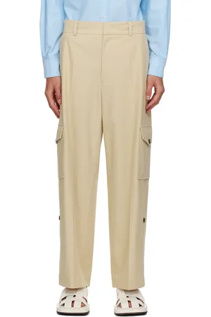Recto Beige Crease Cargo Pants
