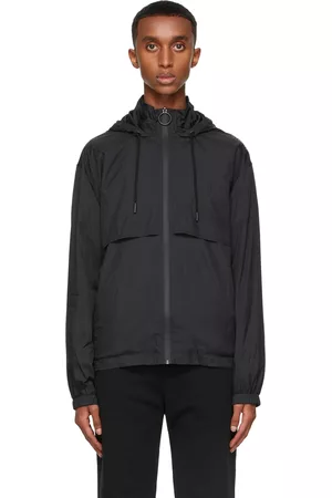 Paco rabanne Men Jackets - Black Hooded Windbreaker Jacket