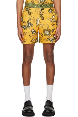 Erdem Yellow Lucas Shorts