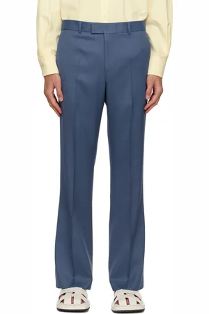 Recto Blue Monaco Flared Trousers