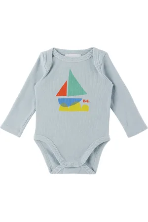 Bobo Choses Baby Blue Sail Boat Bodysuit