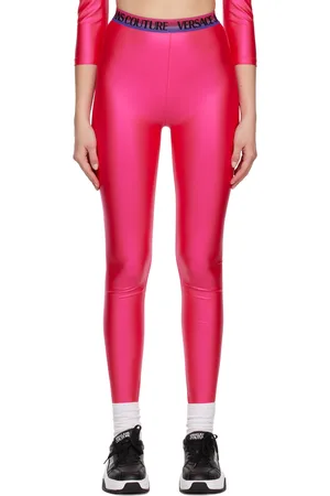 VERSACE Pink Shiny Leggings